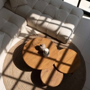 Kenzo 3 Set Wooden Coffe Table