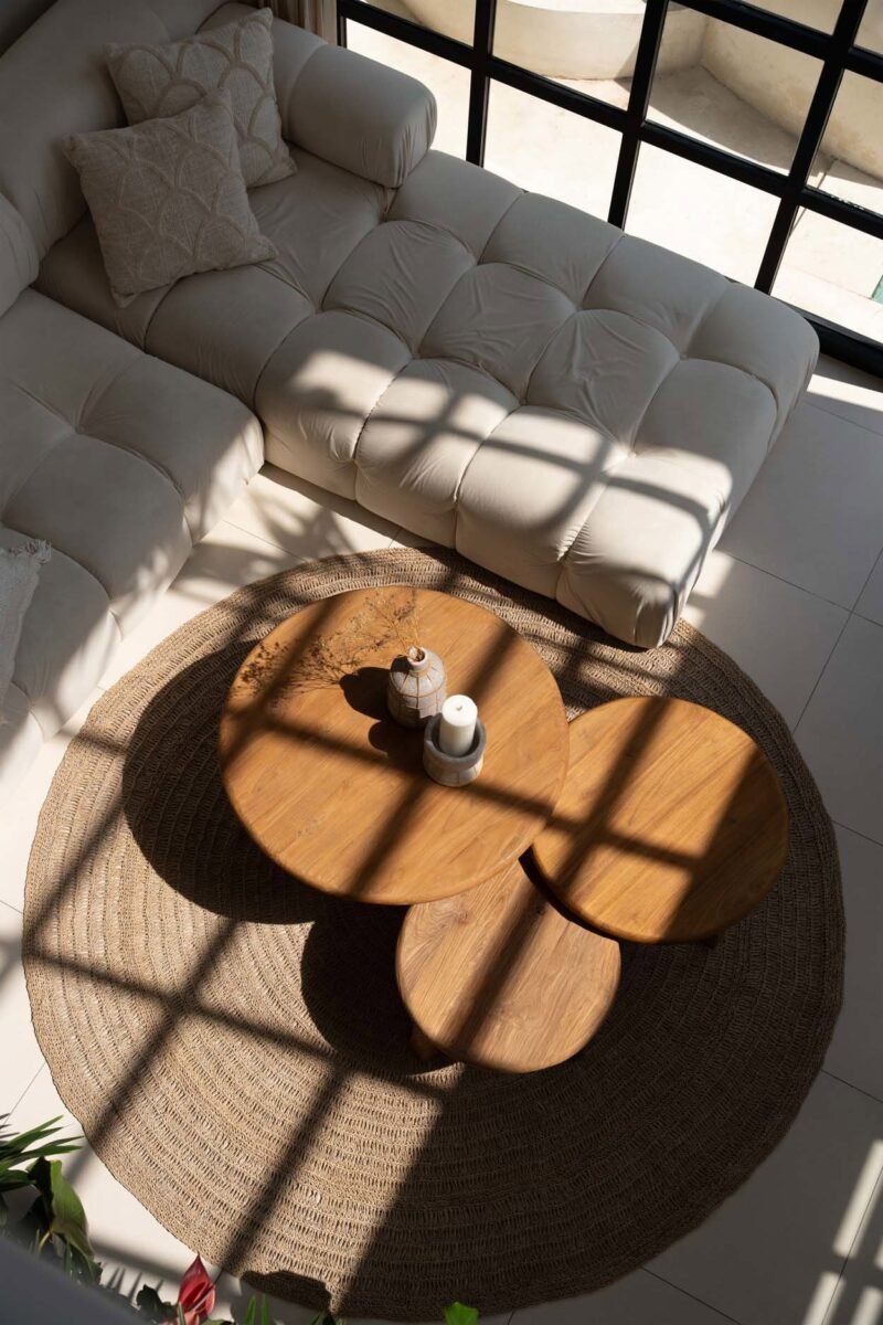 Kenzo 3 Set Wooden Coffe Table