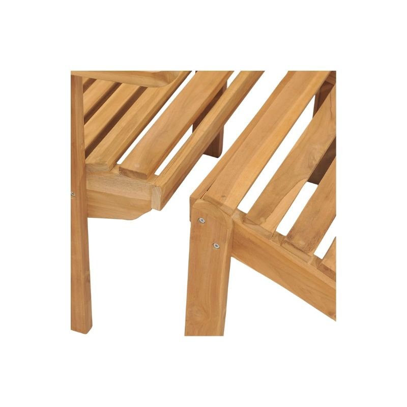 Indonesian teak outdoor chair with footrest Lumo design