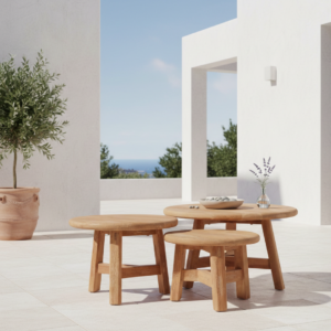 Kenzo 3 Set Wooden Coffe Table