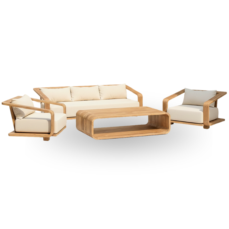Cassandra Outdoor slightly raised front Sofa Set