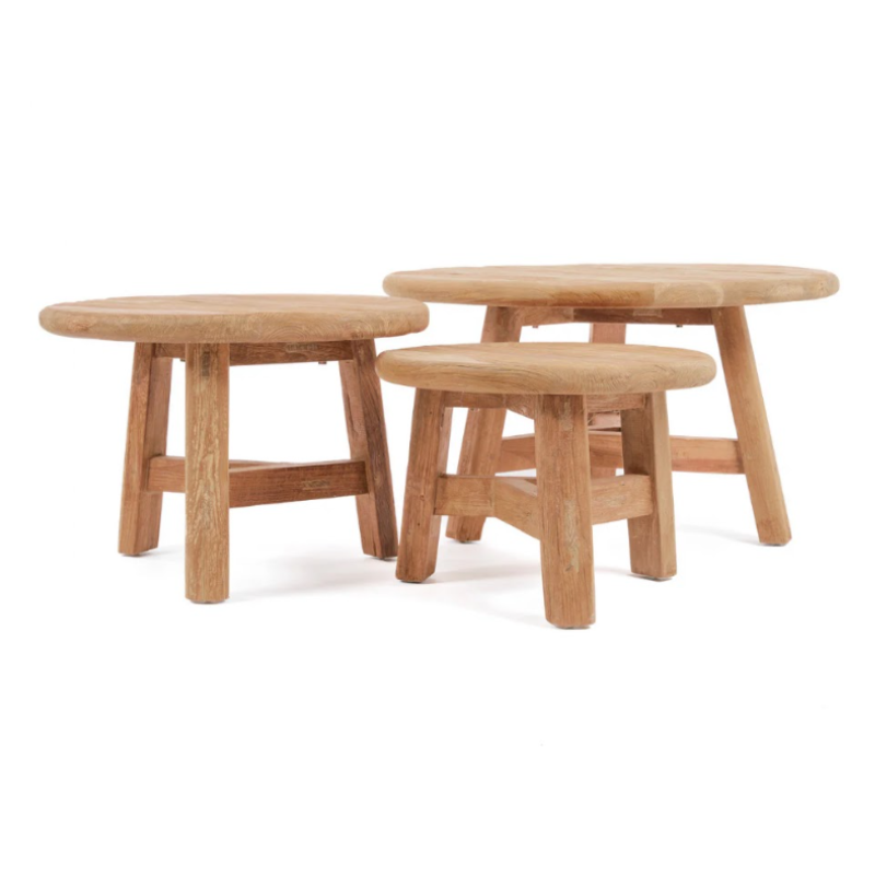 2 Kenzo 3 Set Wooden Coffe Table
