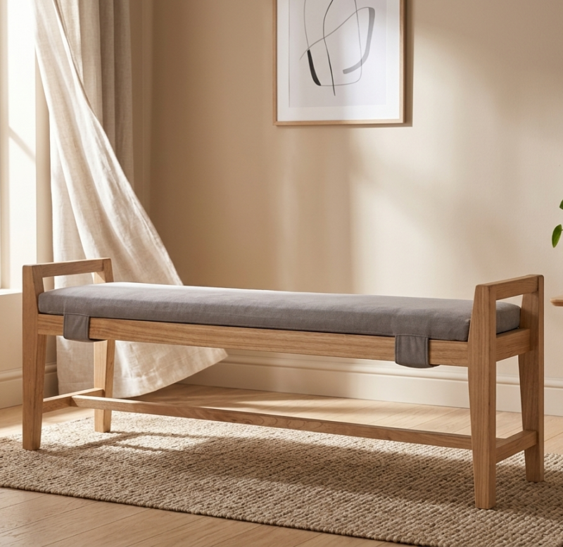 Haruki Wooden Bench