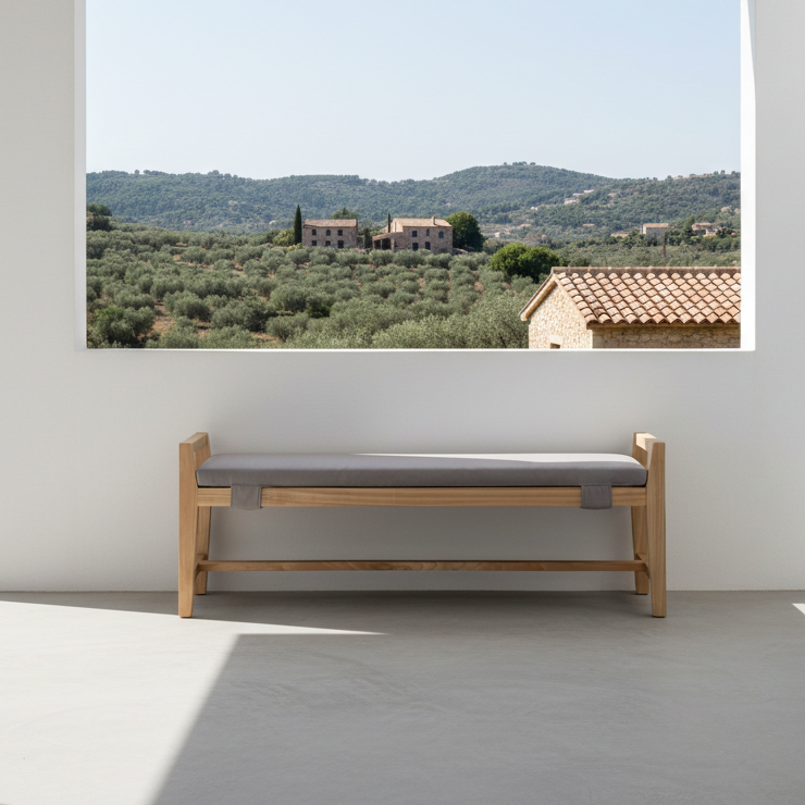 Haruki Wooden Bench