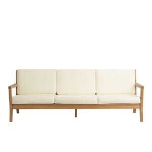 Uno Teak Outdoor Sofa (Three Seater)