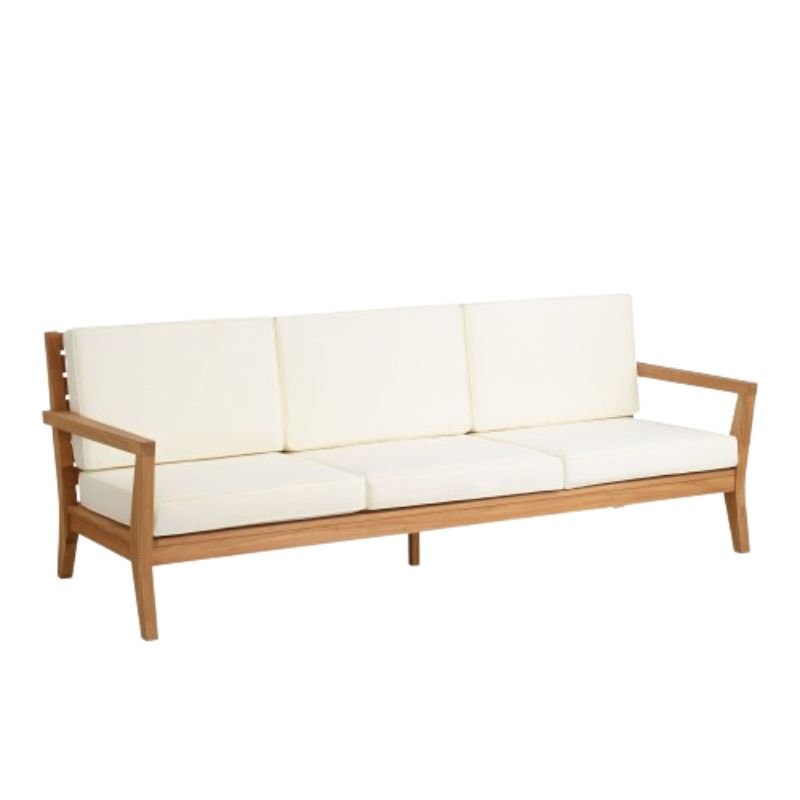 Uno Teak Outdoor Sofa (Three Seater)