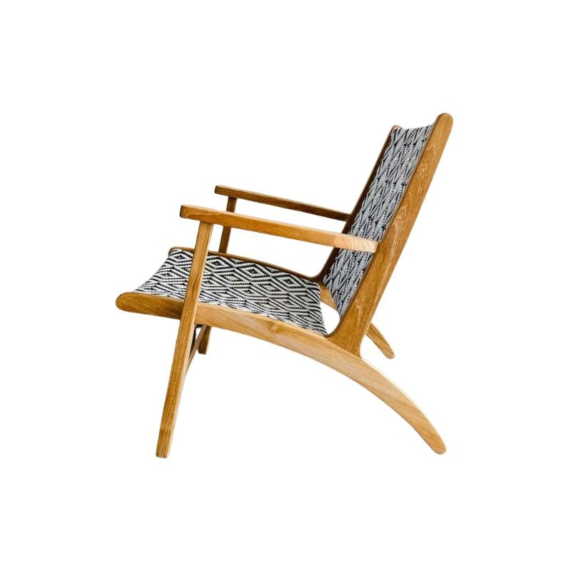 Ziro Teak Outdoor Lazy Arm Chair