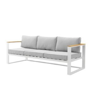 Hivo Teak Outdoor Sofa Set (Three Seater)