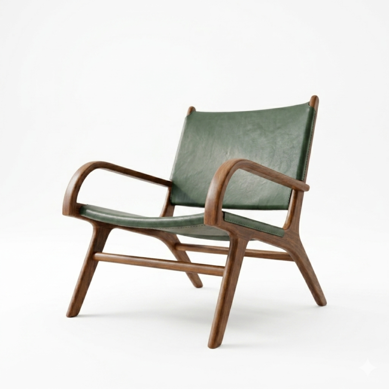 Qirox Teak Outdoor Lazy Arm Chair