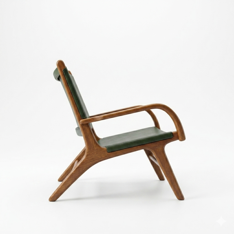 Qirox Teak Outdoor Lazy Arm Chair
