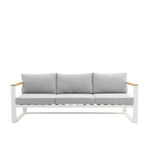 Hivo Teak Outdoor Sofa Set (Three Seater)