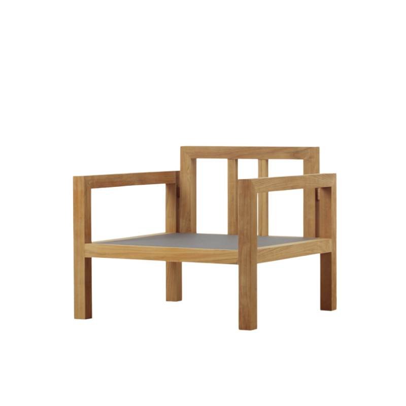 Nero Teak Outdoor Lazy Arm Chair