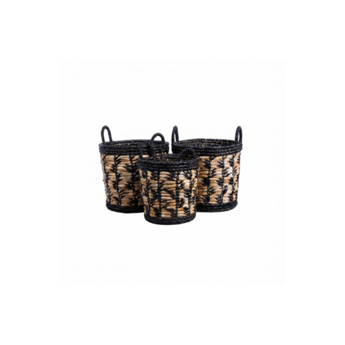 Black Floral Mendong