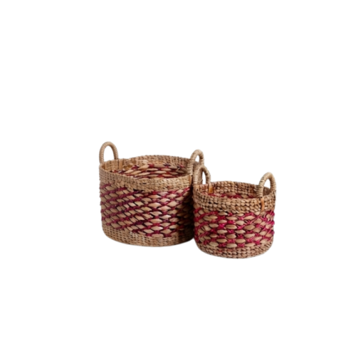 Red-Tone Basket Set
