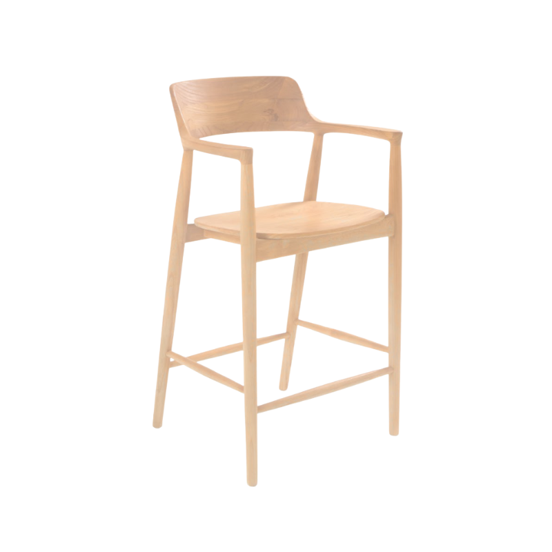Mikuna Teak Bar Chair