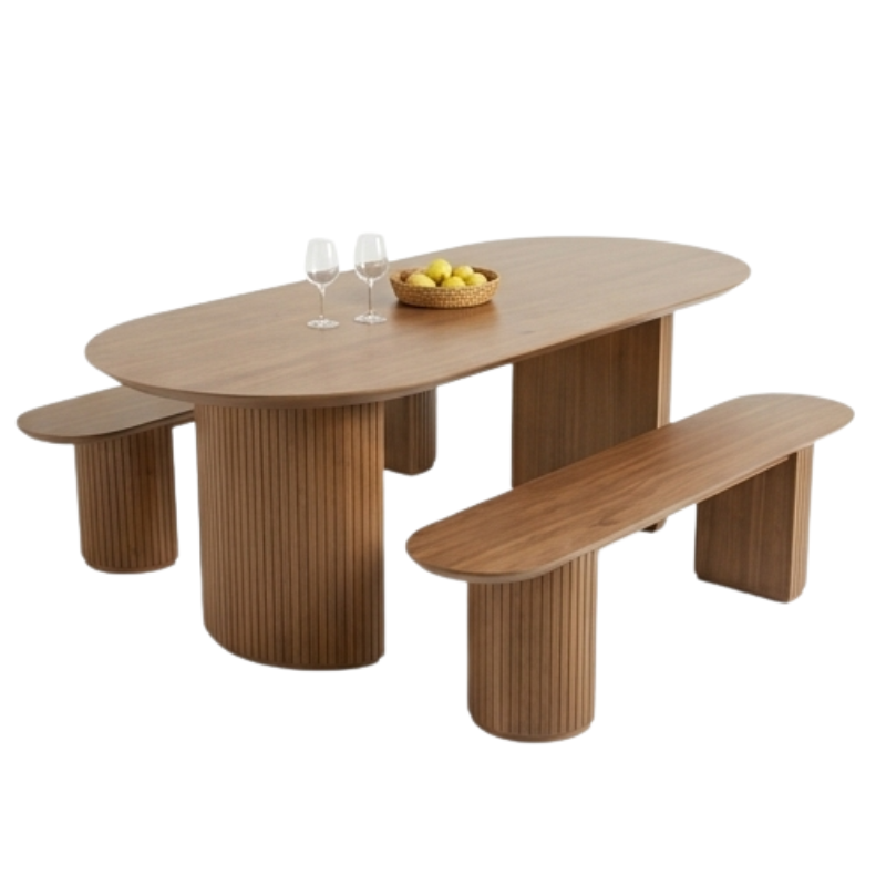 Yara Wooden Dinning Table Yara Wooden Bench