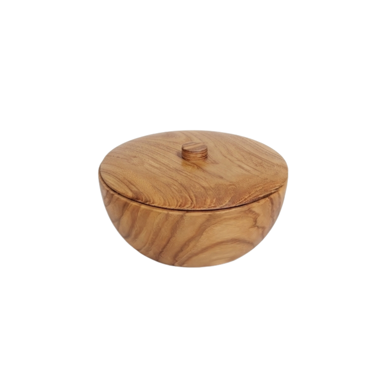 Wooden Bowl with Lid