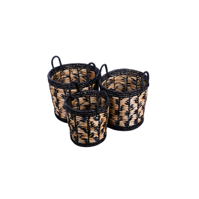 Black Floral Mendong