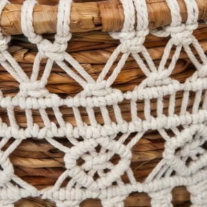 White Accent Basket