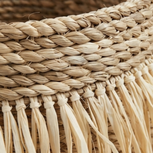Round Sisal Fringe