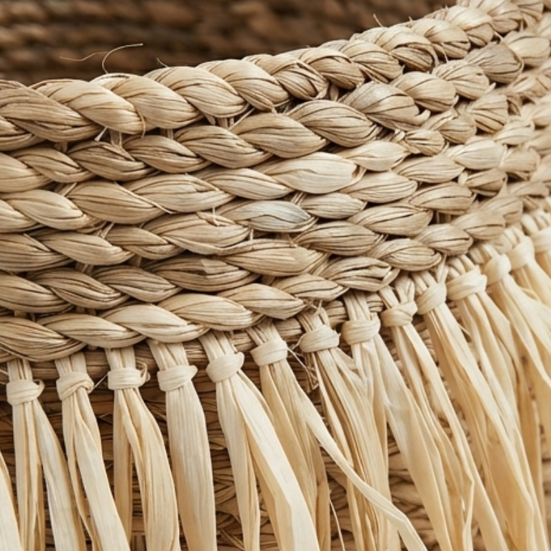 Round Sisal Fringe