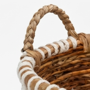 White Accent Basket