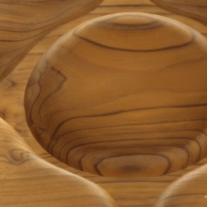 Bulkhead Round Wooden Plate