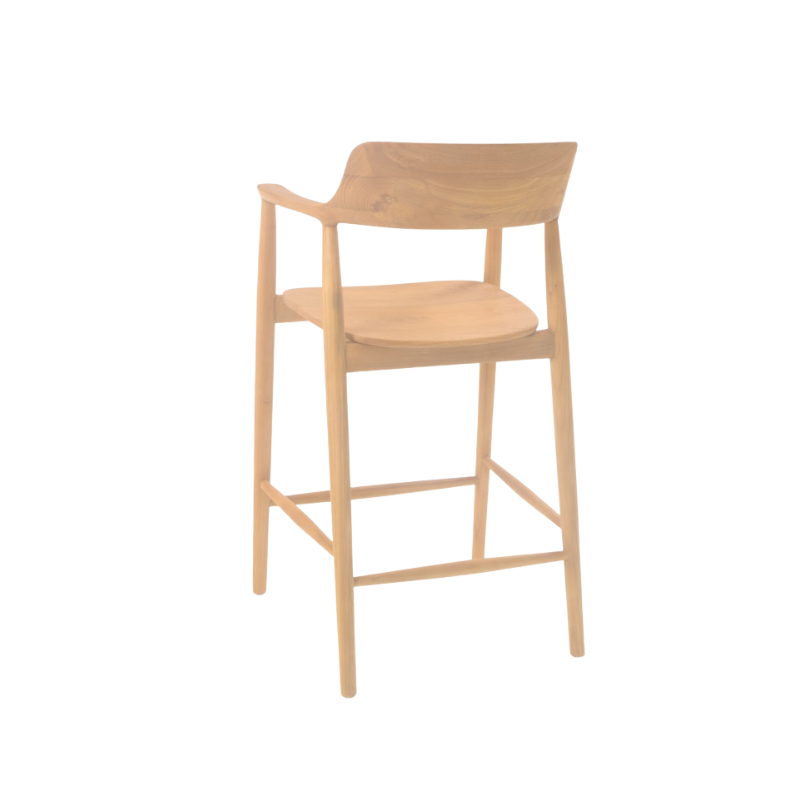 Mikuna Teak Bar Chair