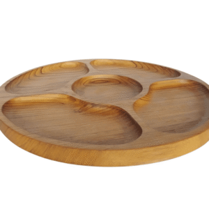 Bulkhead Round Wooden Plate