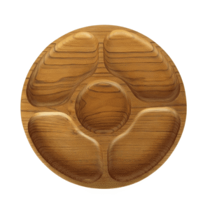 Bulkhead Round Wooden Plate