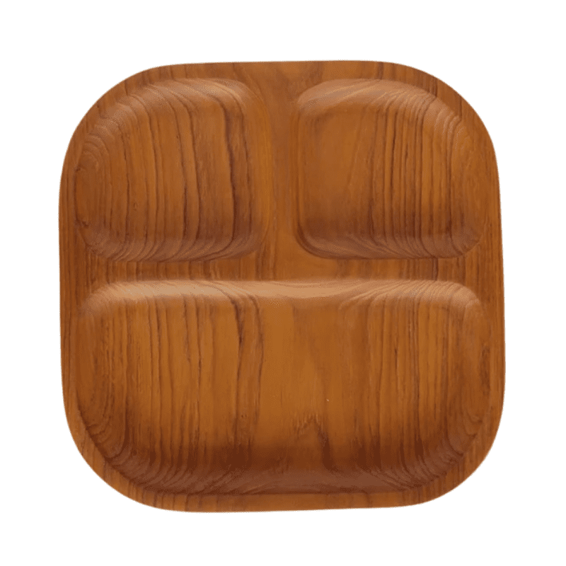 Square Wooden Plate