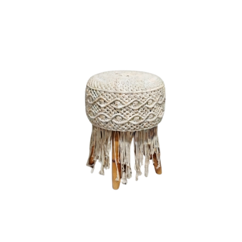 Stool Round White