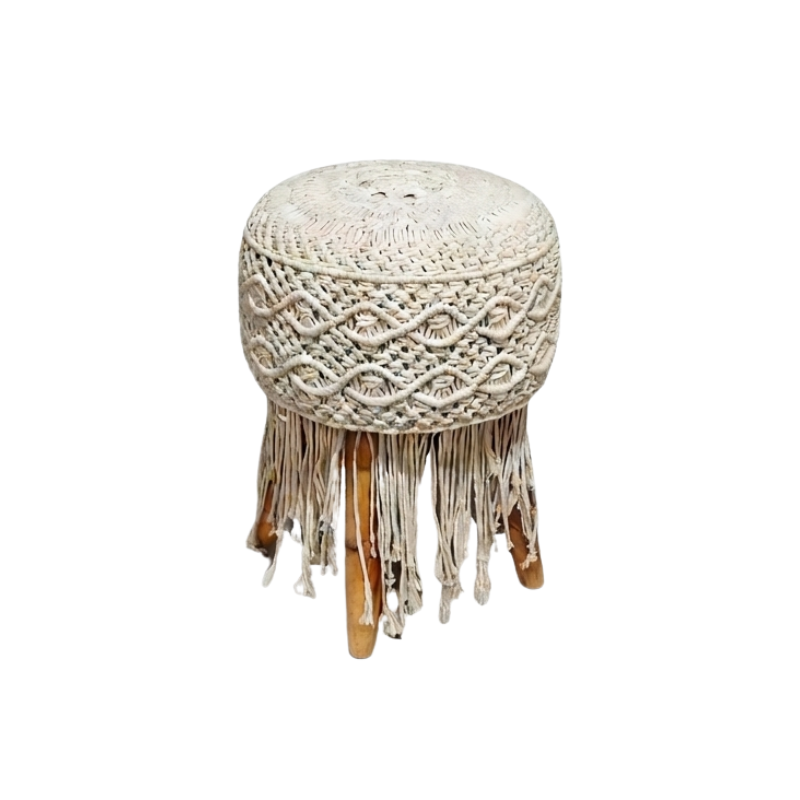Stool Round White