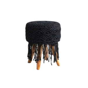 Stool Round Black