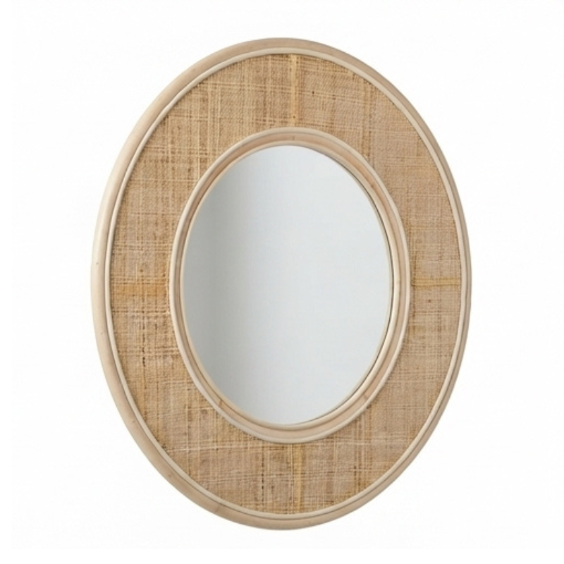 Coco Rattan Mirror