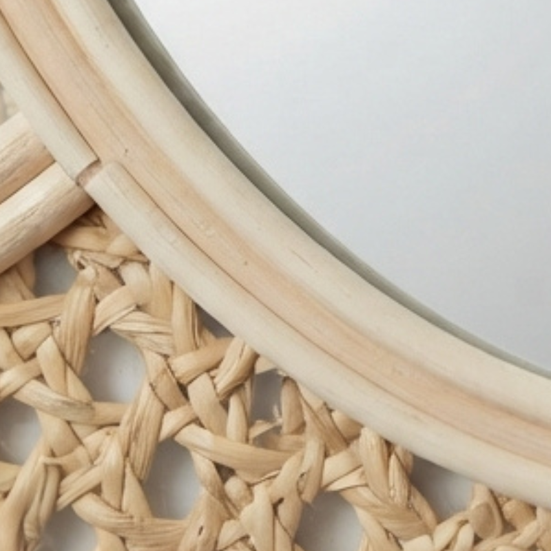 Coco Rattan Mirror
