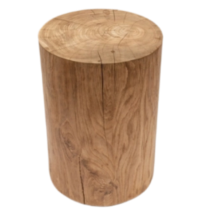 Teak Log Stool