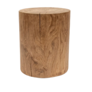 Teak Log Stool
