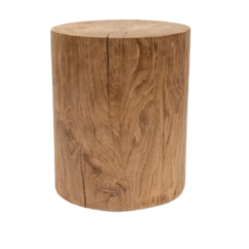 Teak Log Stool