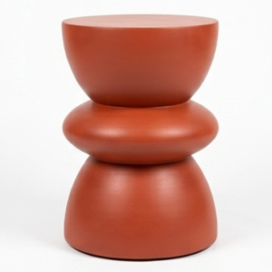 Red Round Stool
